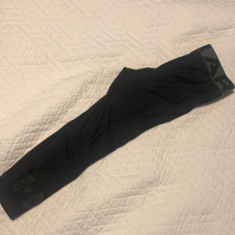 Under Armour boys athletic tights size large black